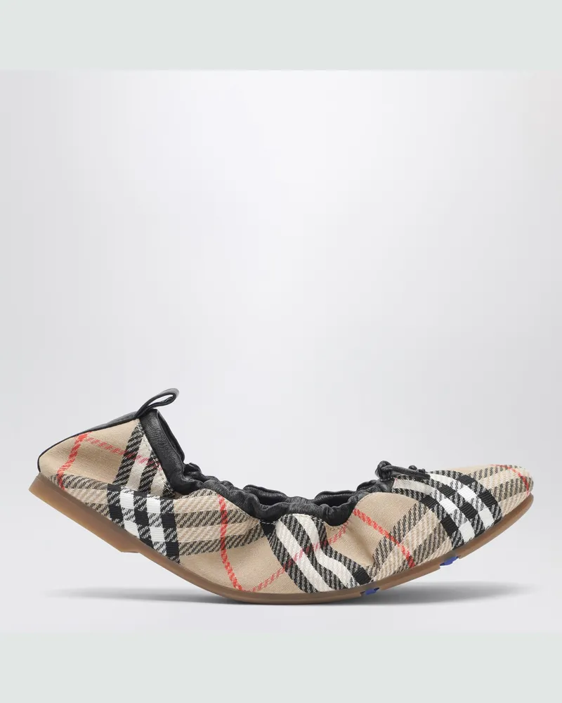 Burberry Fawn Check Ballerinas beige Beige