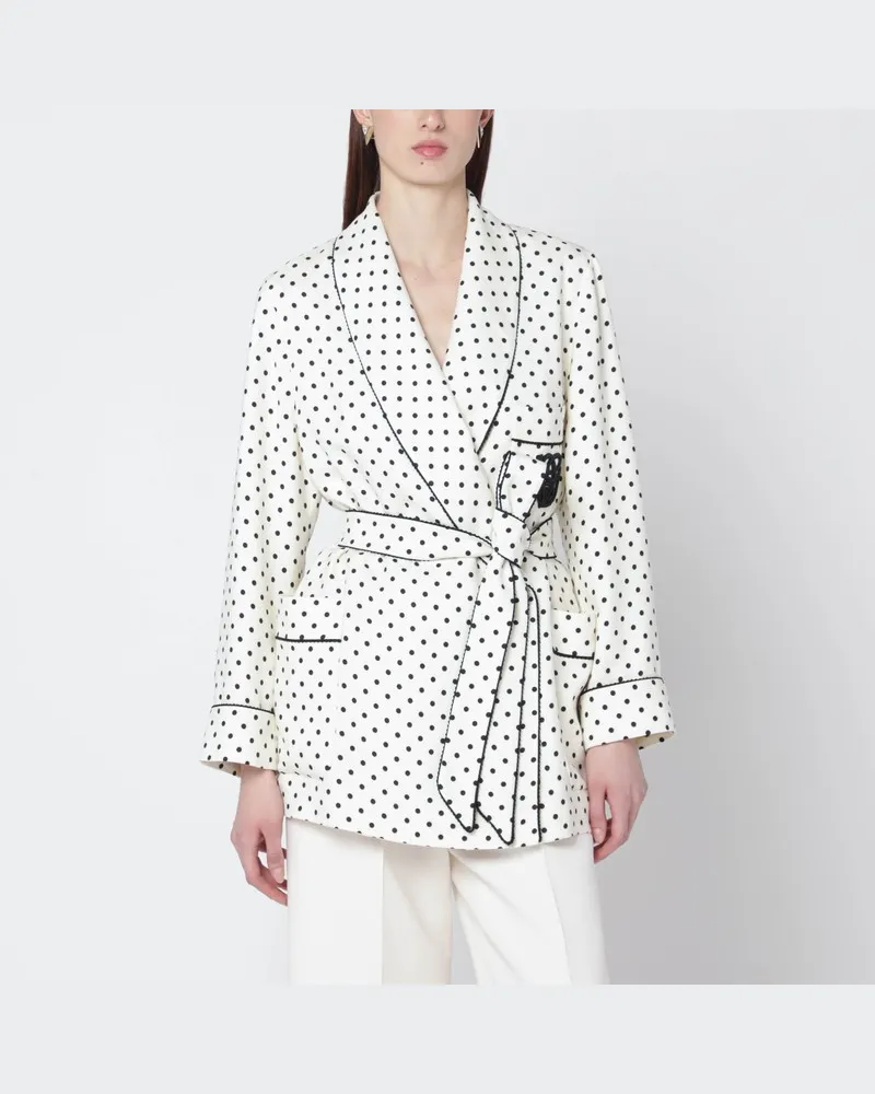 Valentino Garavani Supergran-Jacke mit Plusdepois-Print Beige