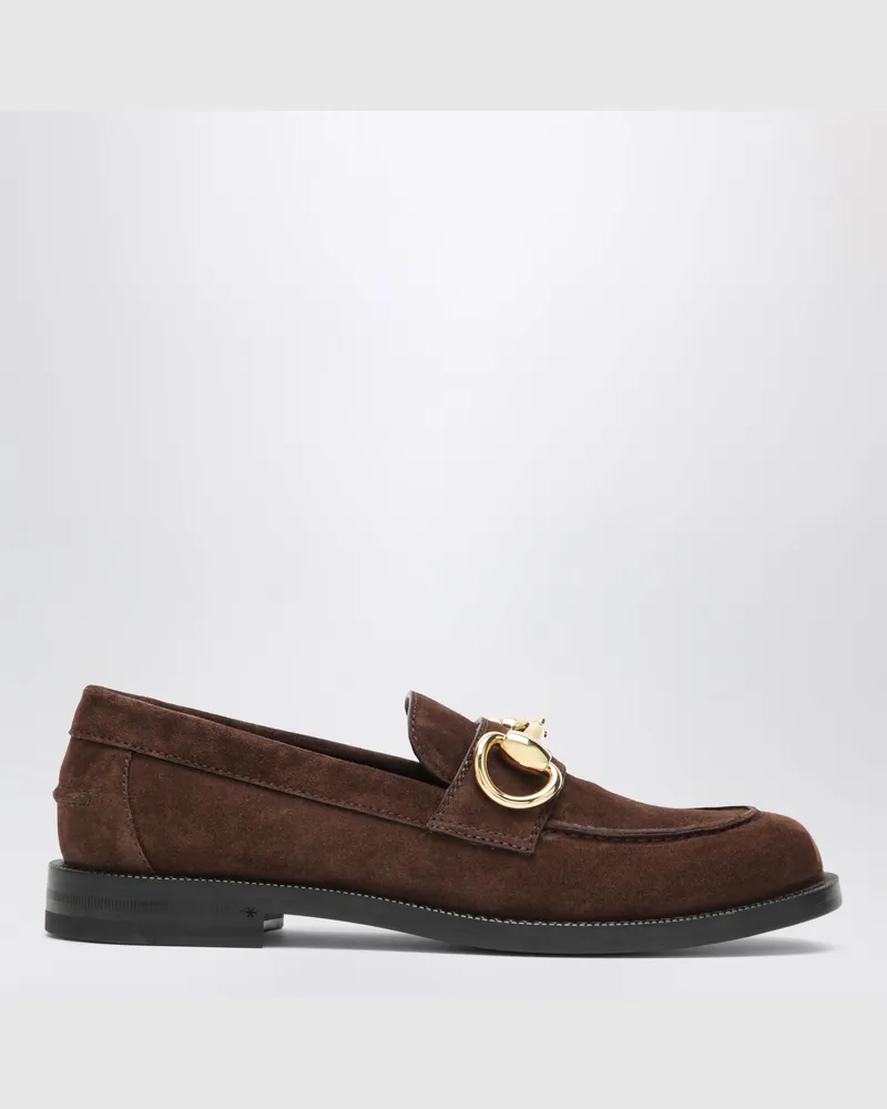 Gucci Boulevard brauner Wildledermokassin Brown