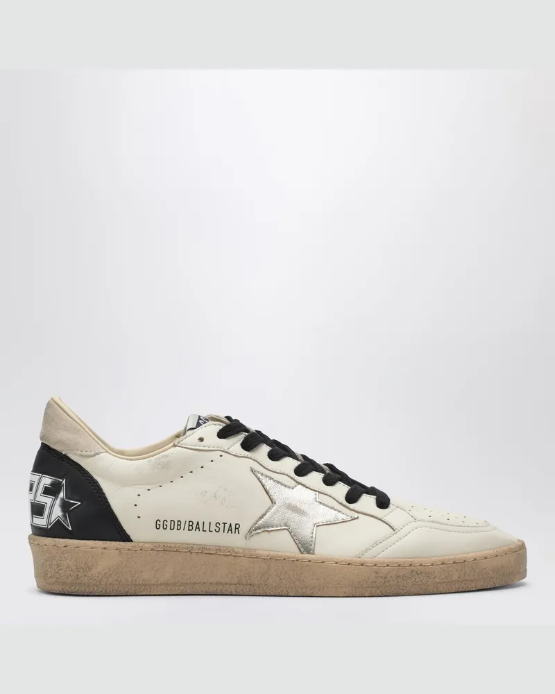 Golden Goose Ball Star Sneaker elfenbein/platin/schwarz 