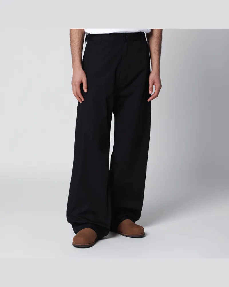 Carhartt WIP Hose Postal Single Knee aus Polyester-Baumwollmix, schwarz Black