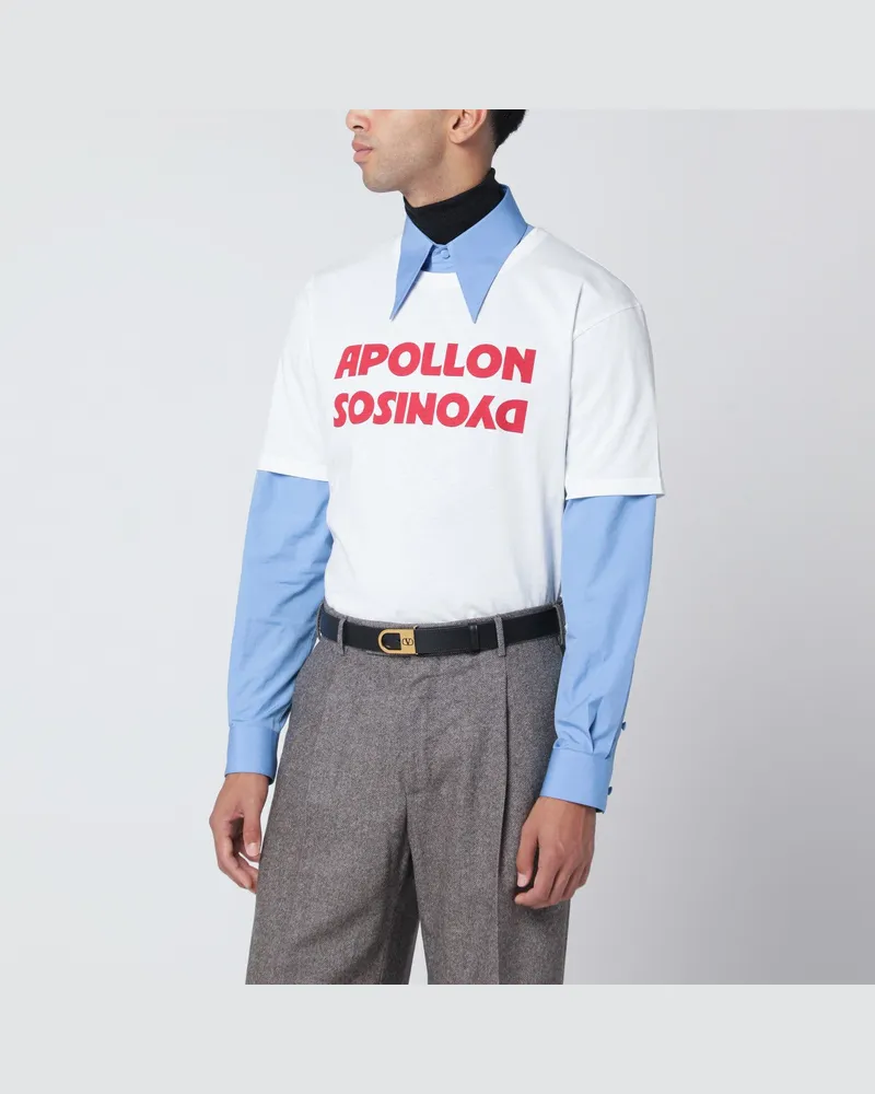 Valentino Garavani Weißes T-Shirt mit Apollon/Dionysos-Print White