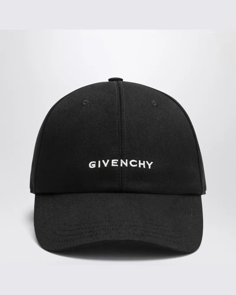 Givenchy Baseballmütze schwarz mit Logo Schwarz
