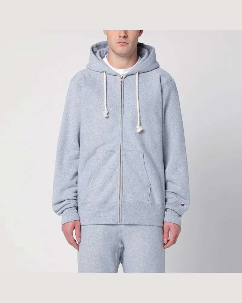 Champion Hellgrauer Hoodie aus Baumwolle Grau
