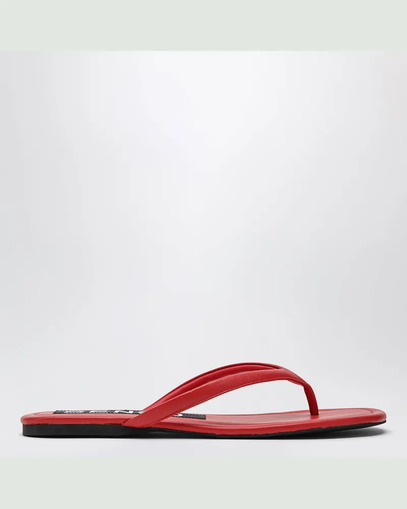 SENSO Rote Nora Pantoletten aus Leder Red