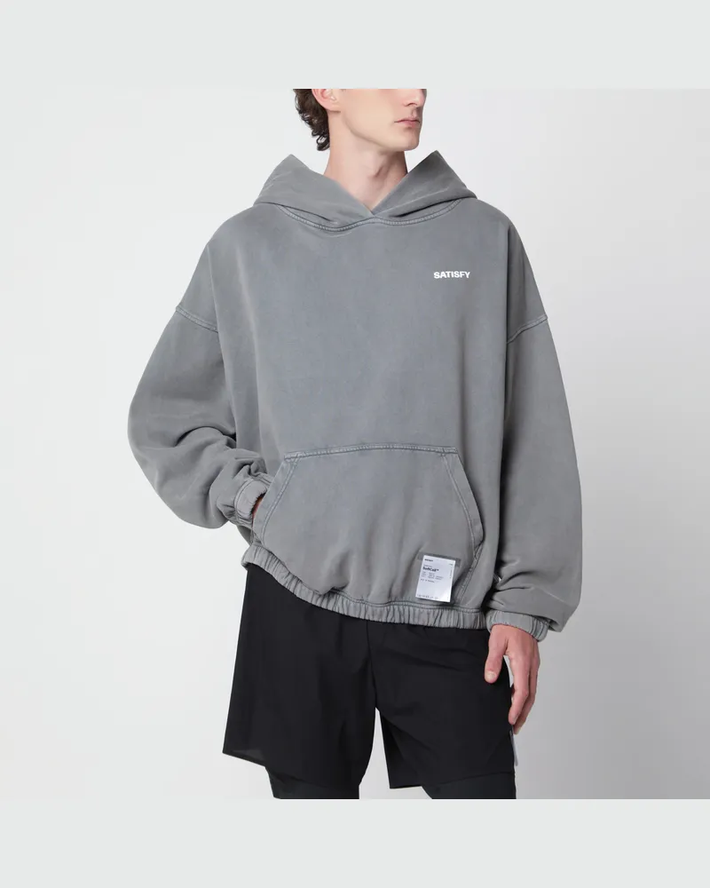 Satisfy SoftCell Aged Grey hooded sweatshirt Grey