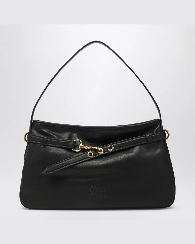 Miu Miu Aventure Medium Tasche schwarz Schwarz