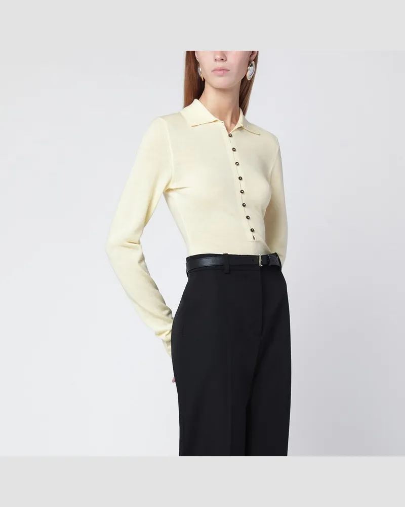 Jacquemus Hellgelbes Wollpolo Gelb