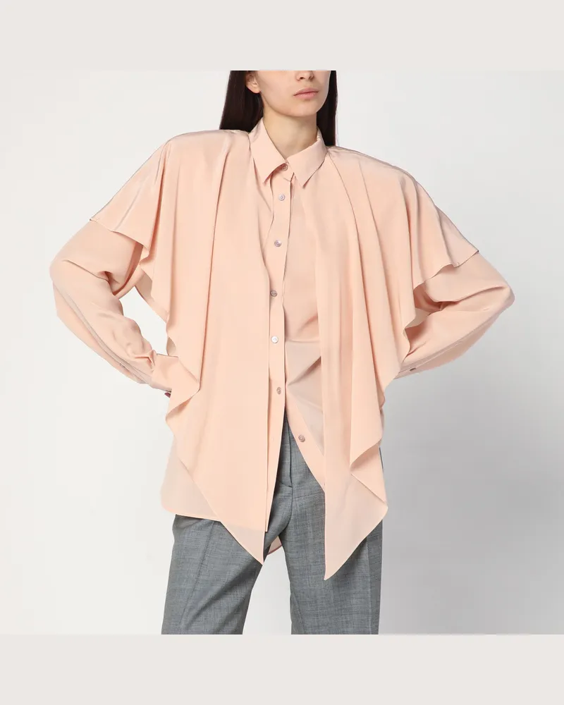 Stella McCartney Rosa Seidenhemd Pink