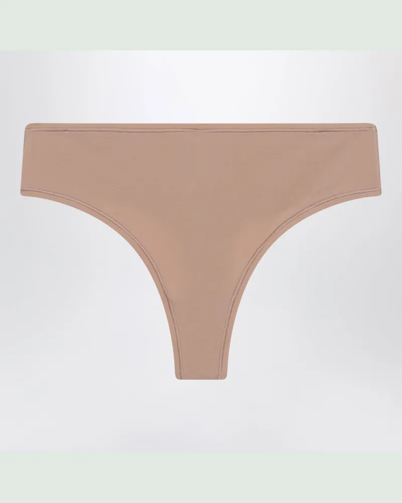 SKIMS Siennabrauner String aus Stretch-Material Brown