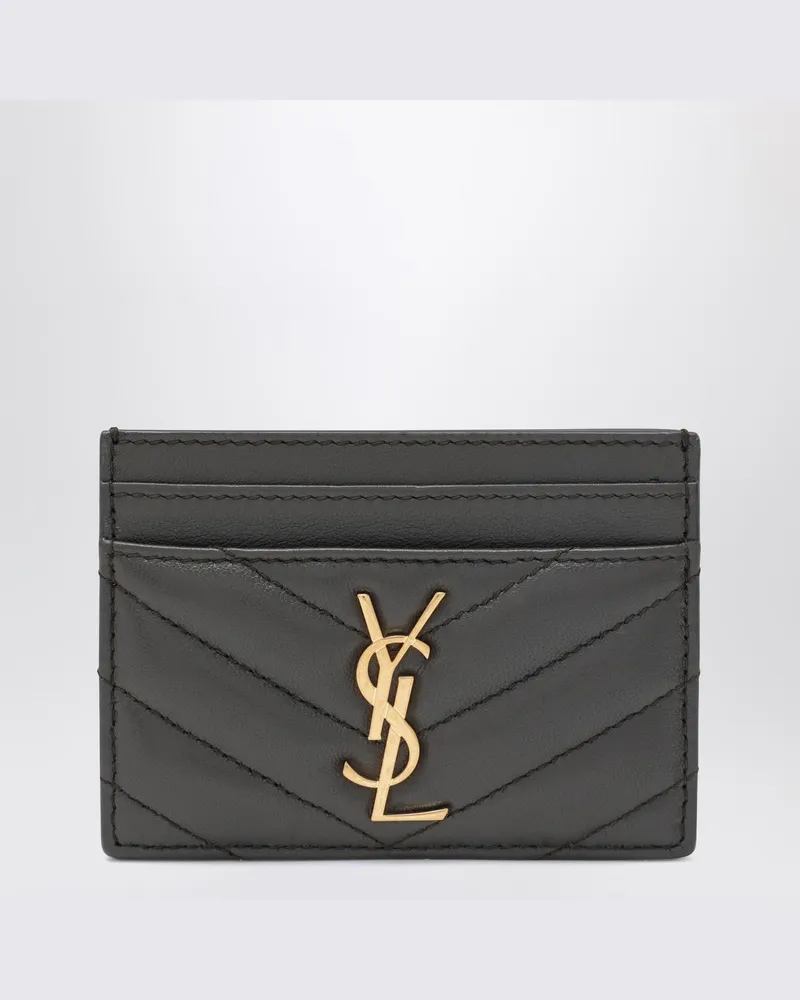 Saint Laurent Grauer Cassandre Kartenhalter 