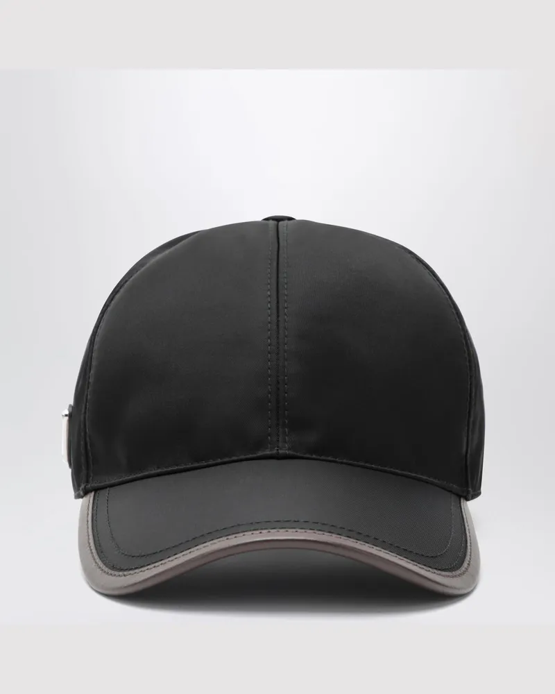 Prada Schwarze  Speedrock Baseballkappe aus Re-Nylon Black
