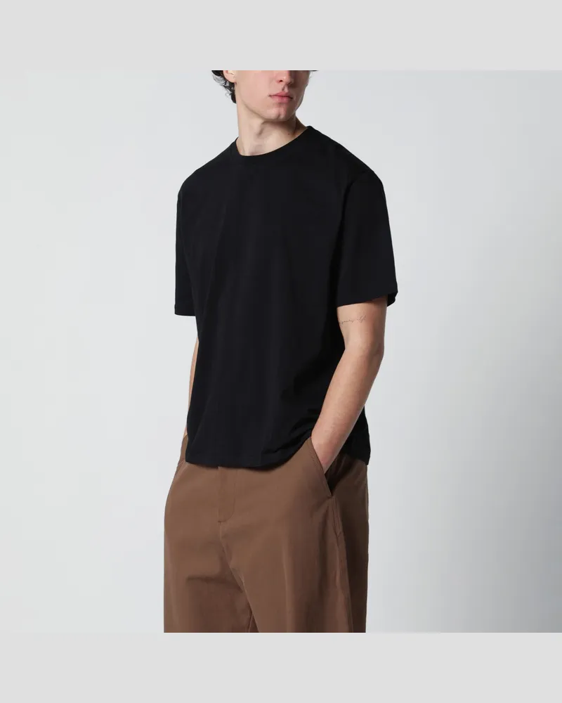 Studio Nicholson Bric T-Shirt schwarz Regular Fit Black