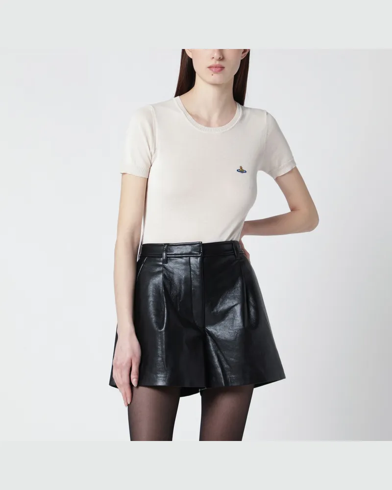 Vivienne Westwood Bea cremefarbenes Baumwolltop Beige