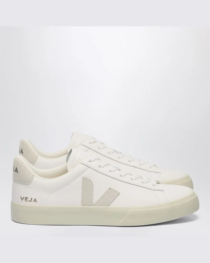 VEJA Sneaker Campo aus weißem Leder und Wildleder Weiß