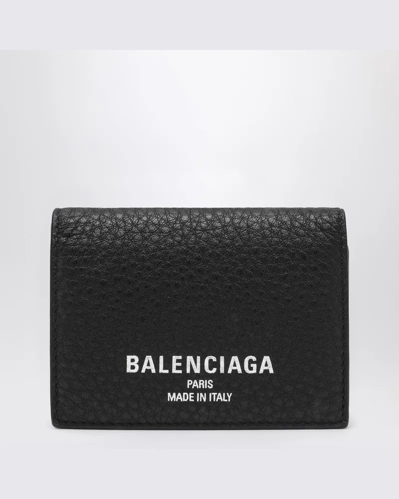 Balenciaga Kleine Geldbörse Explorer in Schwarz 