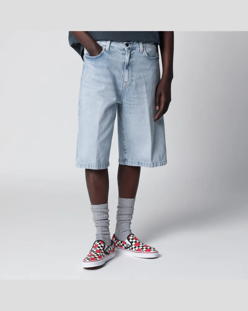 Carhartt WIP Langdon Short loose-fit cotton denim shorts in blue Light