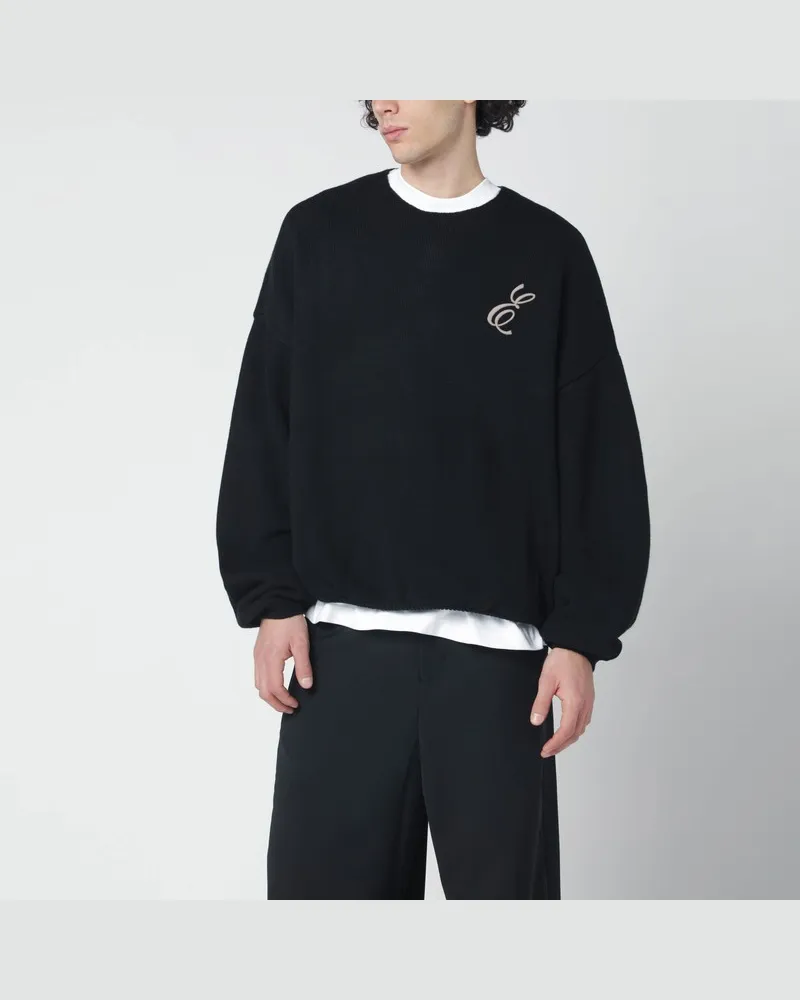 Fear of God Schwarzer Nylon-Woll-Mischpullover Schwarz