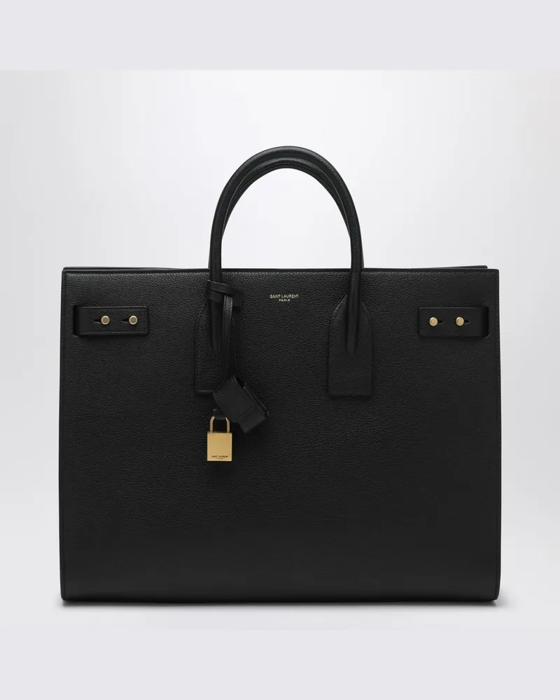 Saint Laurent Große Tragetasche Sac De Jour schwarz Schwarz