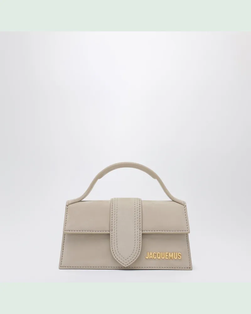 Jacquemus Mini-Tasche Bambino dunkelbeige aus Nubuk Beige