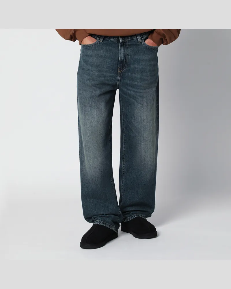 Carhartt WIP Aaron Hose blau aus Baumwolldenim Blue