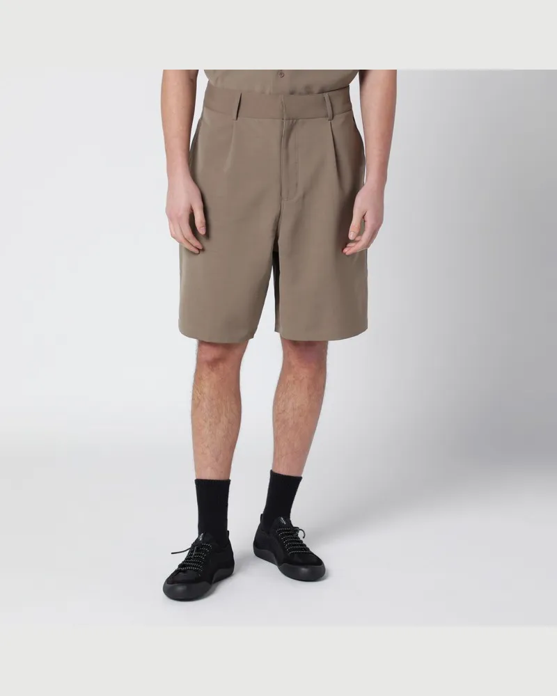 Entire Studios Beige Tailored-Shorts Braun