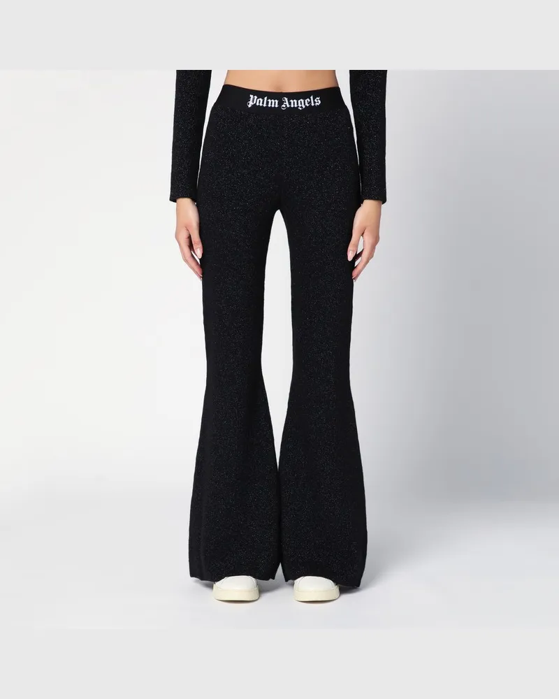 Palm Angels Schwarze Hose aus Lurex aus Viskosegemisch Schwarz