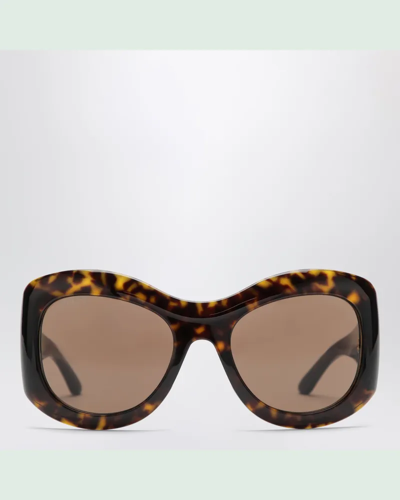Gucci Runde braune Sonnenbrille aus Acetat Brown