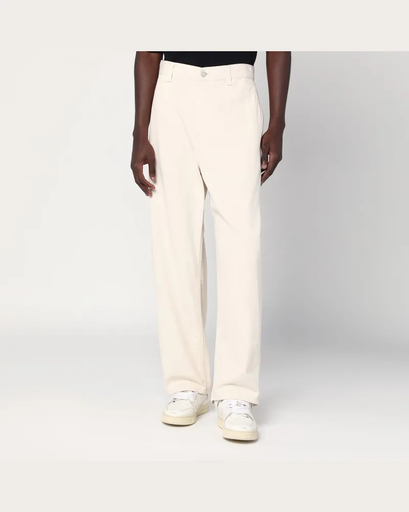 Carhartt WIP Drewe-Hose in Naturfarbe Weiß