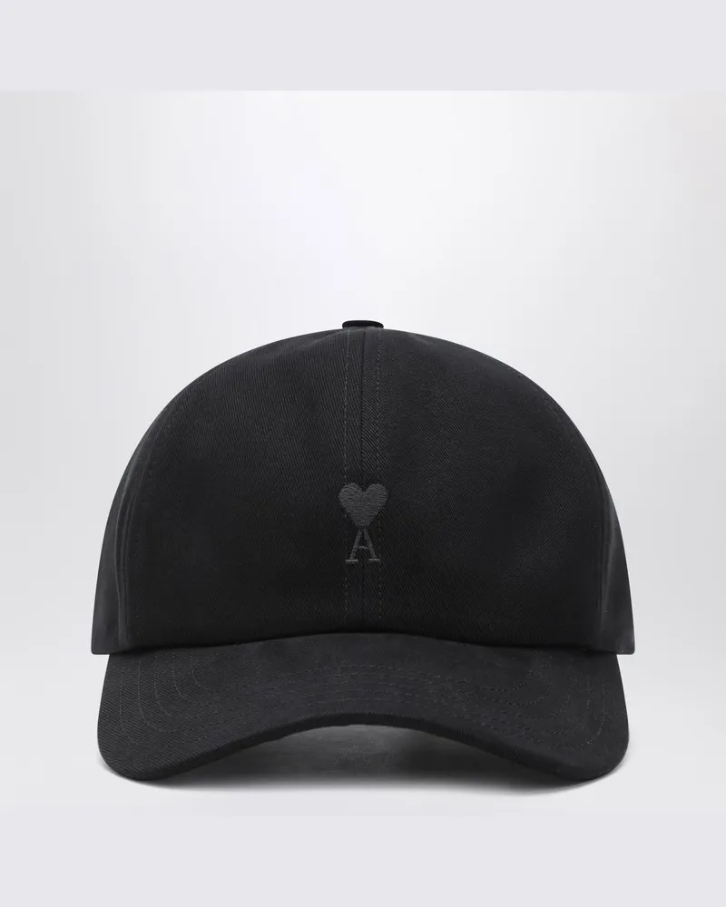 AMI Paris Ami De Coeur Baseballkappe schwarz Schwarz
