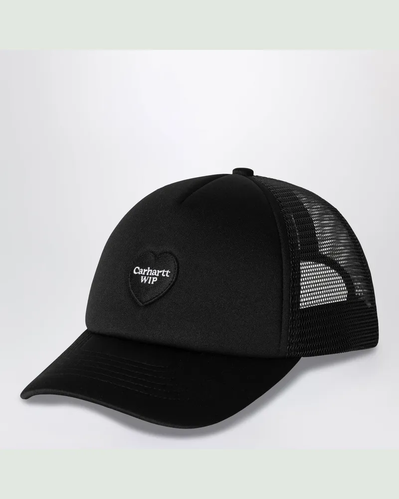Carhartt WIP Heart Patch Trucker Cap Schwarz Black