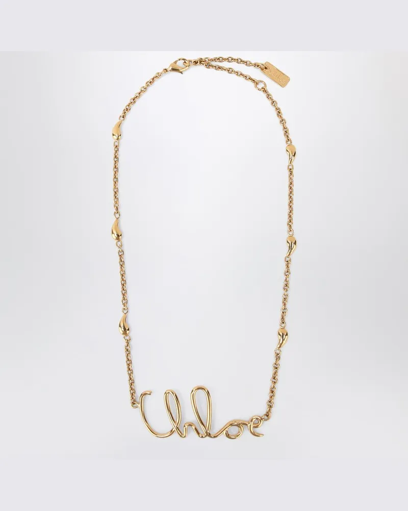 Chloé Goldfarbene Halskette  Iconic Metallisch