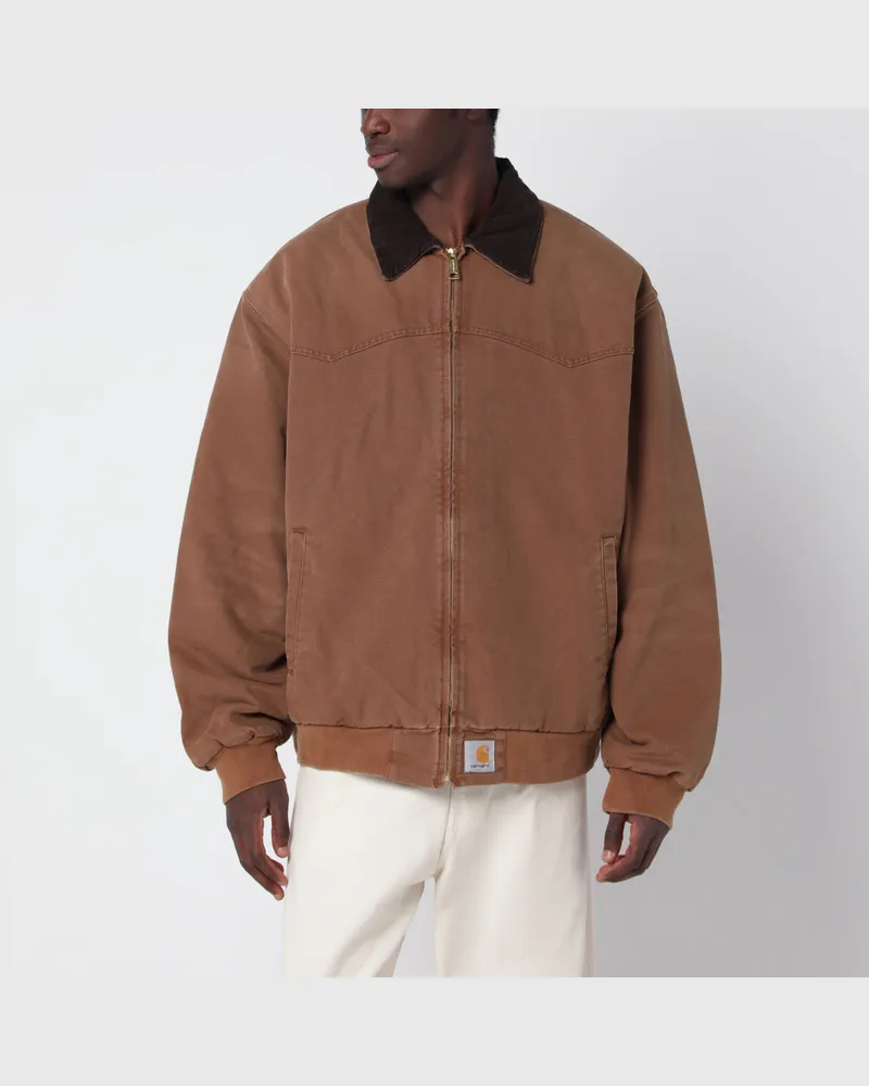 Carhartt WIP OG Santa Fe braune Baumwolljacke Brown