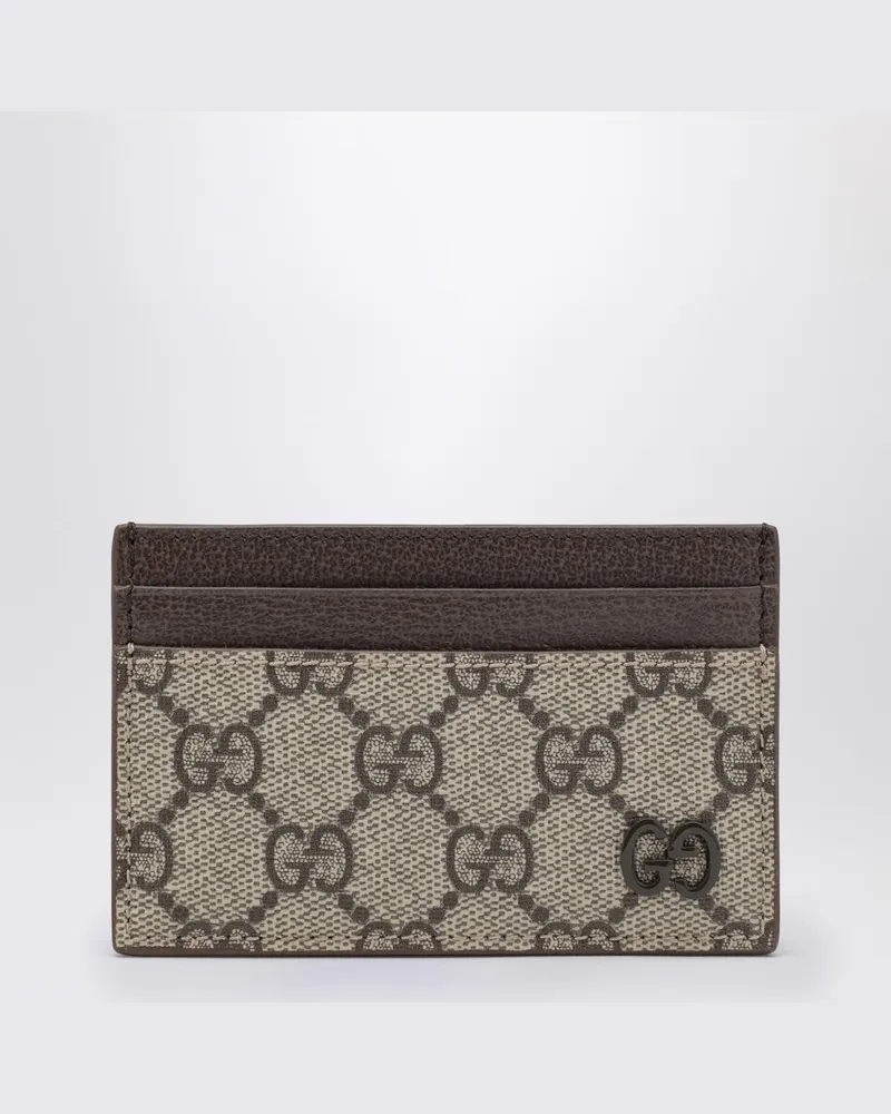 Gucci GG Supreme Stoffkartenhalter beige/ebony 