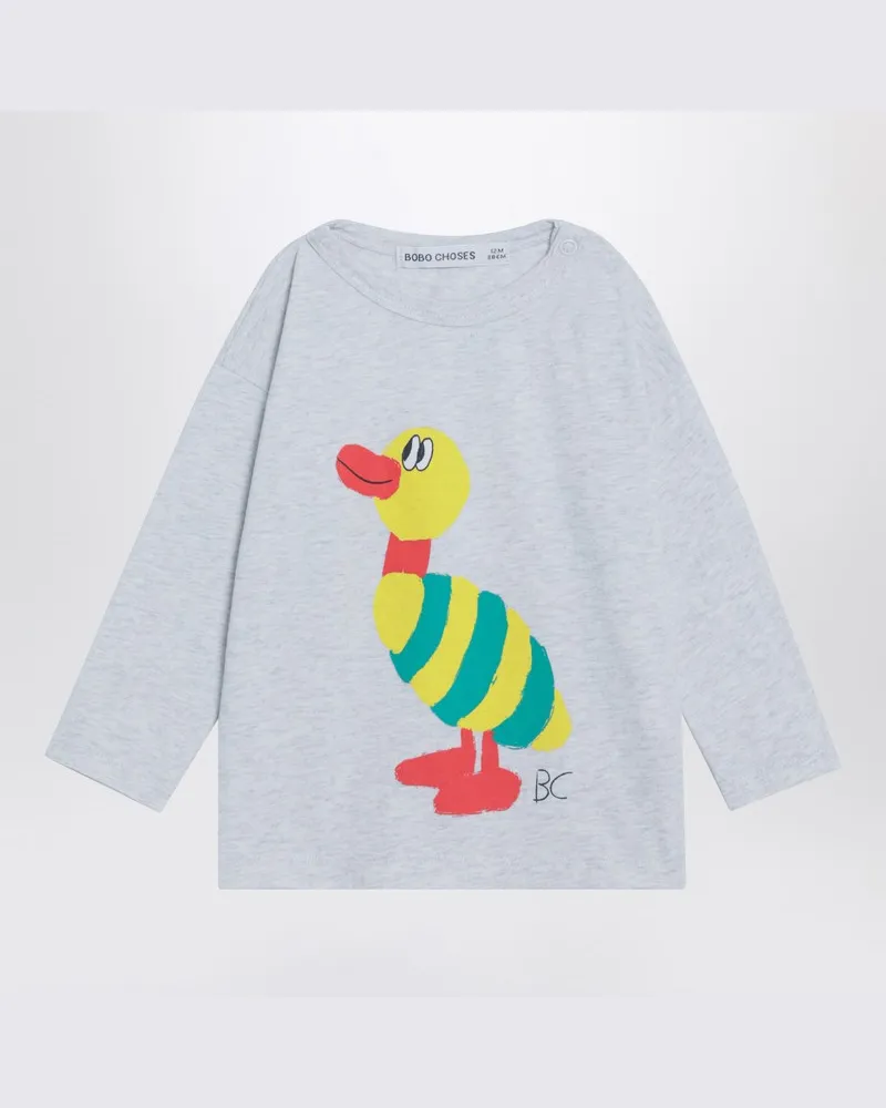 BOBO CHOSES Hellgrauer Baumwollpullover Grau