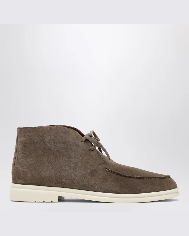 Loro Piana Walk and Walk Stiefeletten in Taubengrau Grau