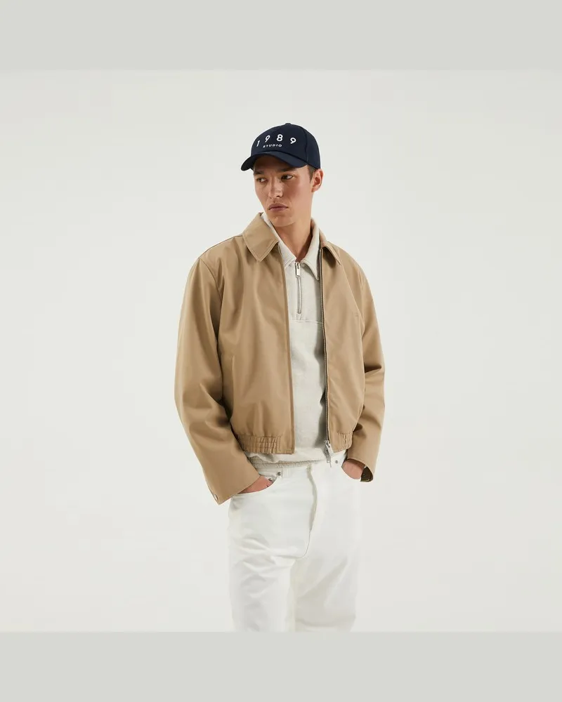 1989 STUDIO Leichte beige Zip-Jacke Beige