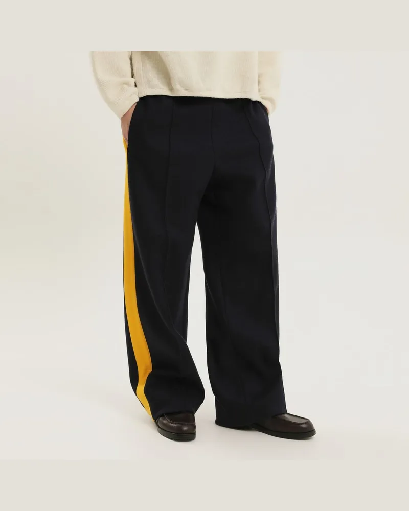 1989 STUDIO Hosen mit Seitenstreifen Blau