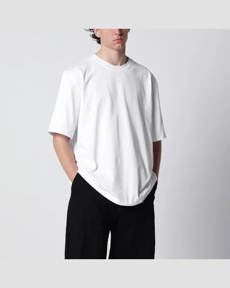 Studio Nicholson Lay weißes T-Shirt mit Boxy-Fit White