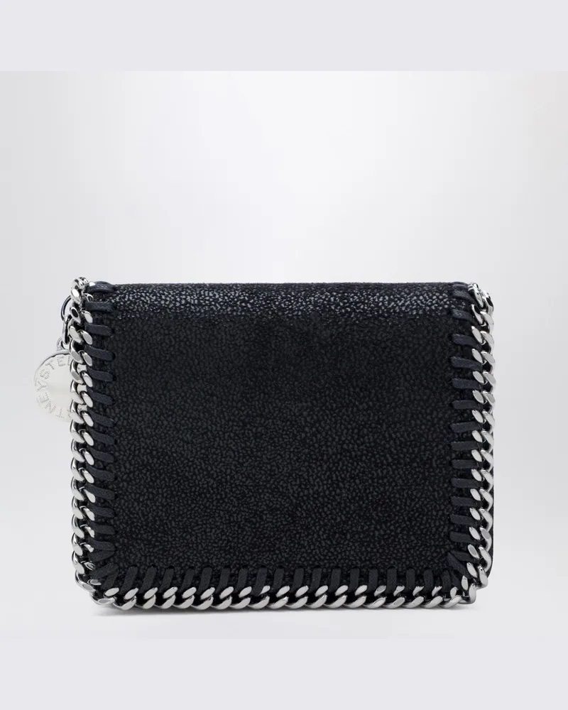 Stella McCartney Falabella schwarze Klappbörse Schwarz