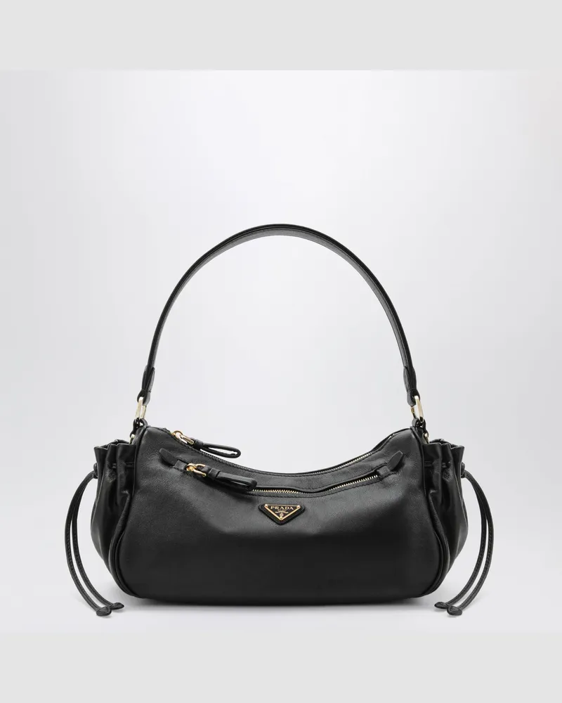 Prada Kleine Tasche aus schwarzem Leder Black
