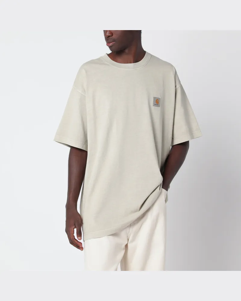 Carhartt WIP S/S Vista T-Shirt Fleur De Sel/Garment dyed White