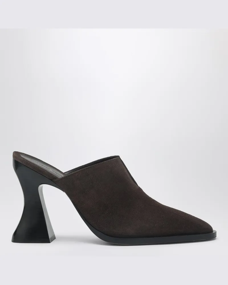 Bottega Veneta Mule Cha-Cha aus dunkelbraunem Wildleder Braun