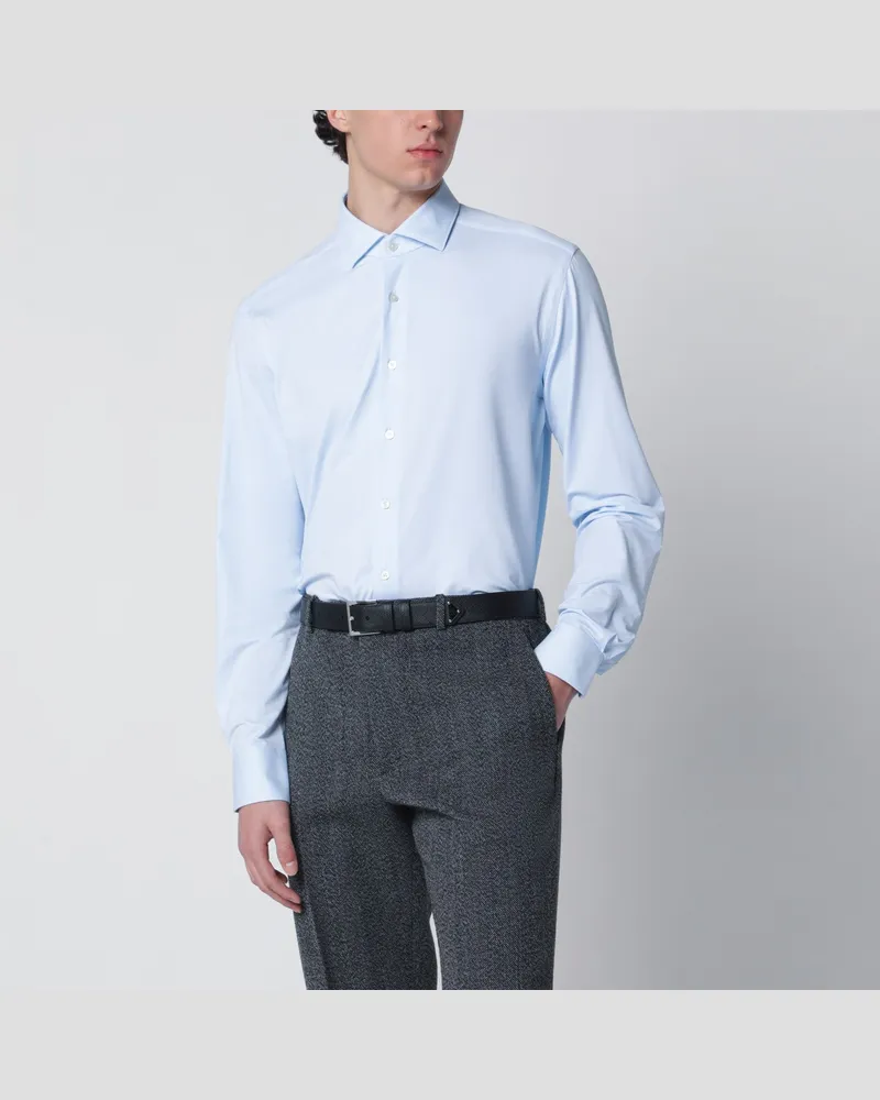 XACUS Active Tailor Fit Hemd in Hellblau 
