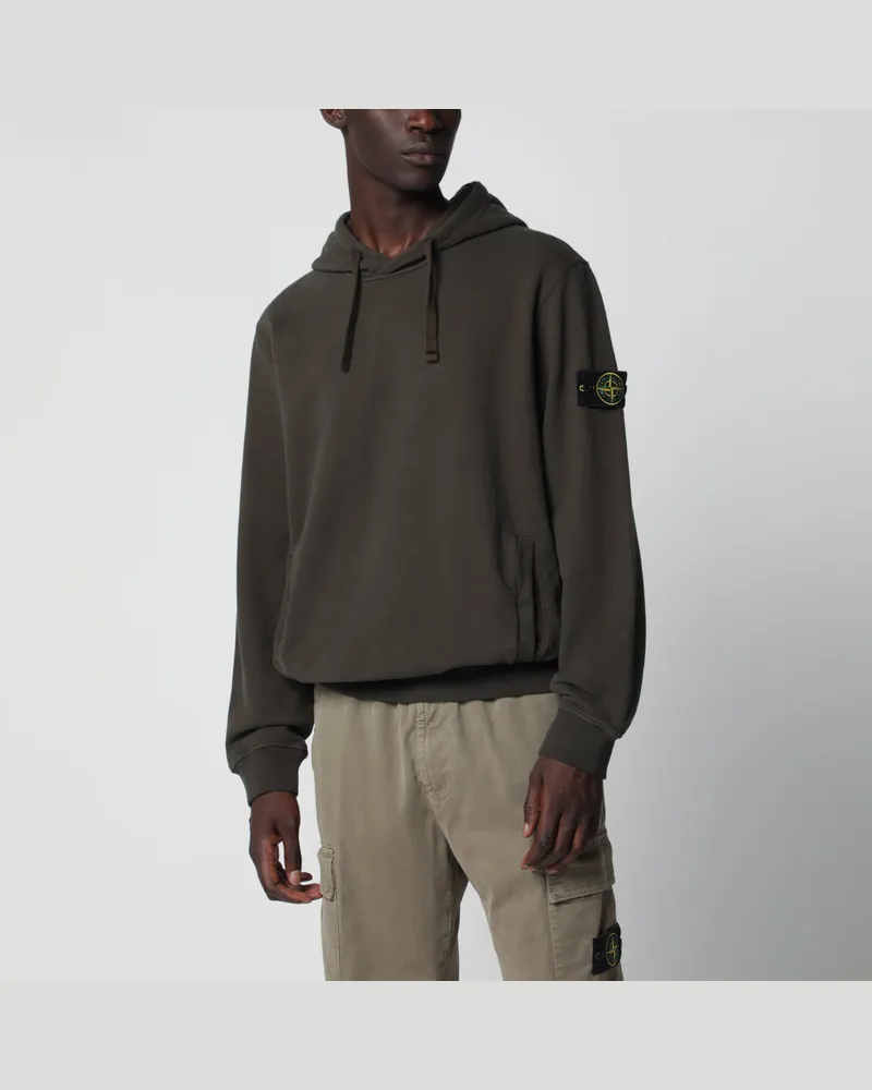 Stone Island Graues Rundhals-Sweatshirt aus Baumwolle Grey