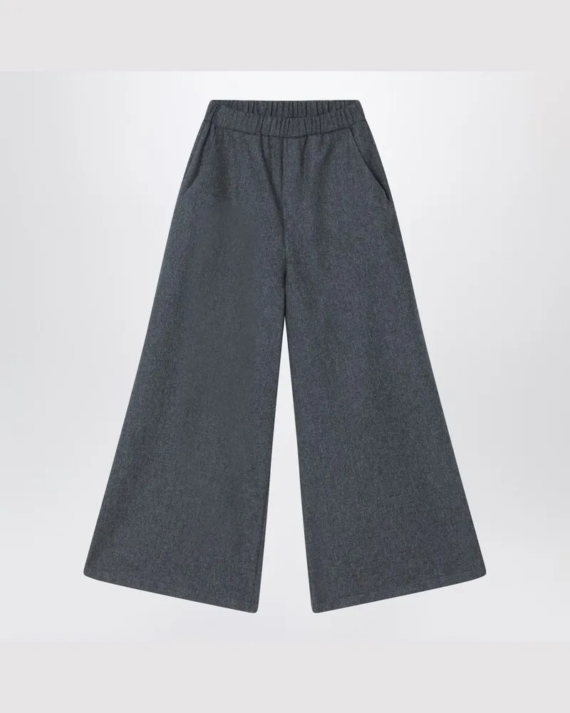 DOUUOD Graue Hose aus Wollmix Grau