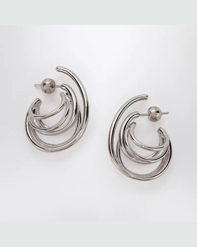 PANCONESI Runde Ohrringe in Silberton 