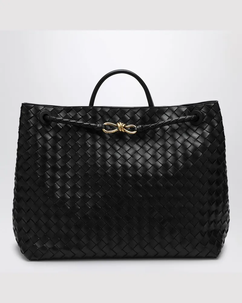 Bottega Veneta Große schwarze Tasche Andiamo Schwarz