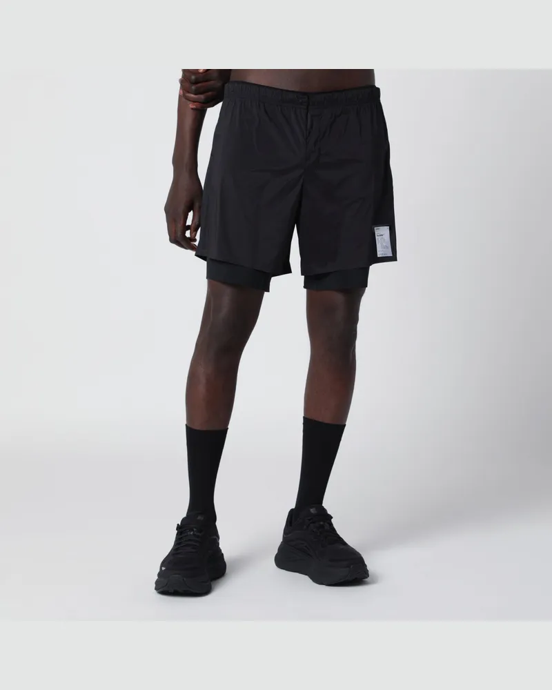 Satisfy Schwarze TechSilk 8" Shorts Black