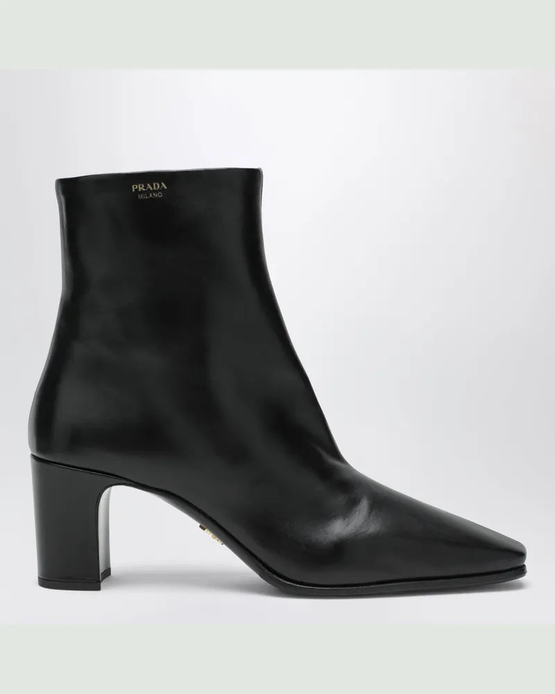 Prada Black calfskin ankle boots Black